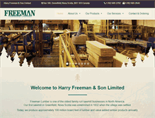 Tablet Screenshot of freemanlumber.com